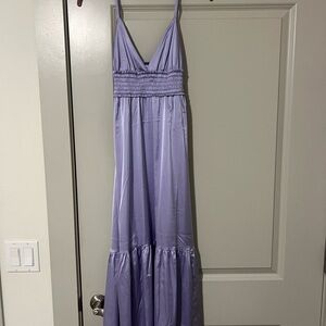 Elegant Lavender Maxi Dress